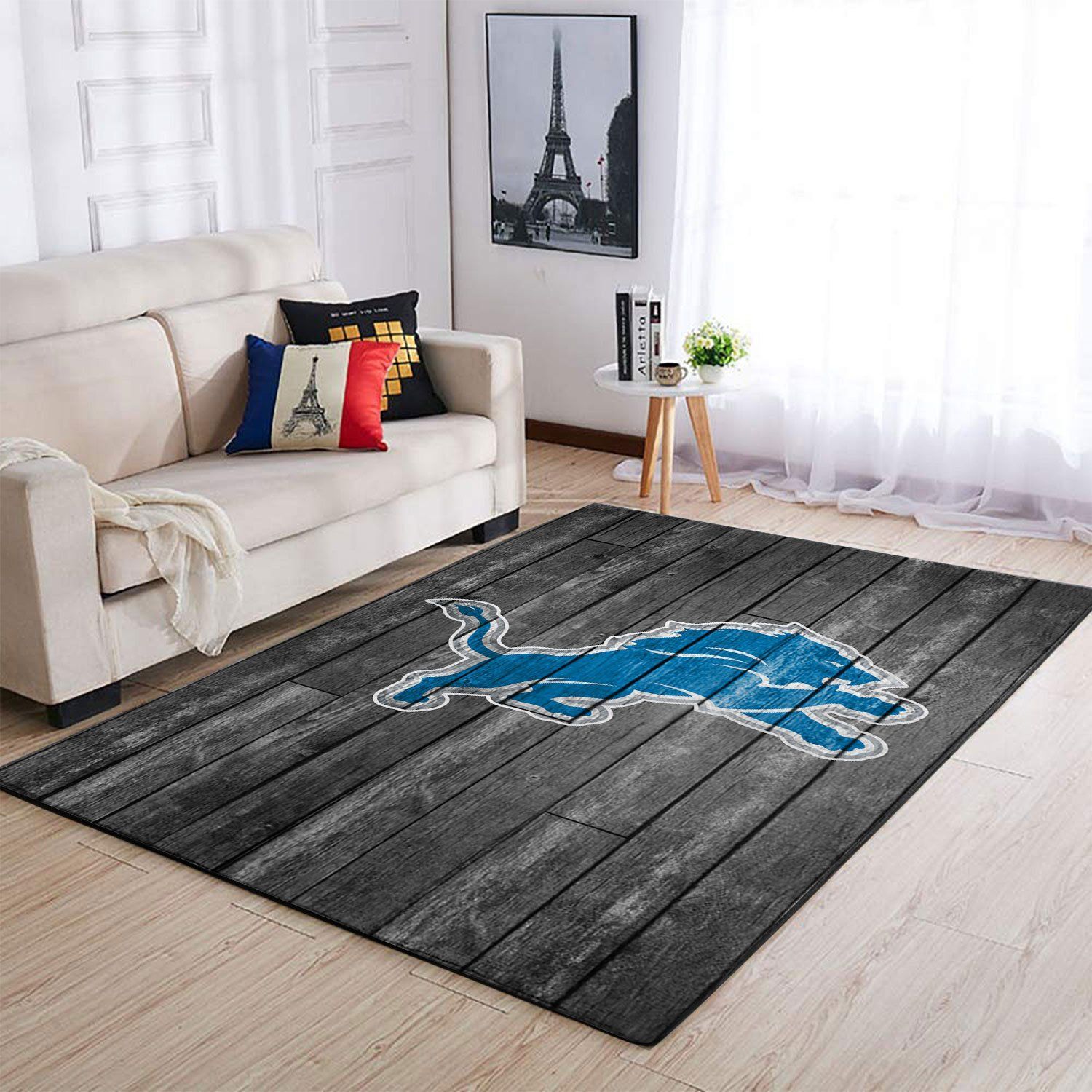 Amazon Detroit Lions Living Room Area Rug