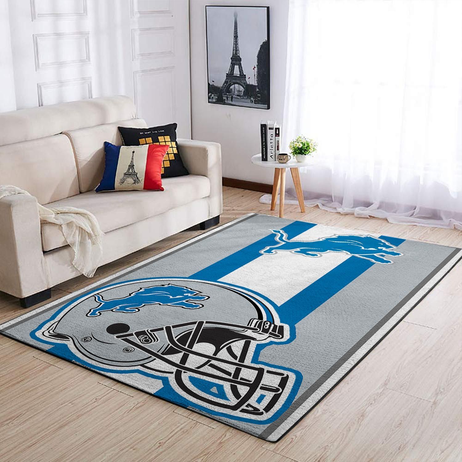 Amazon Detroit Lions Living Room Area Rug
