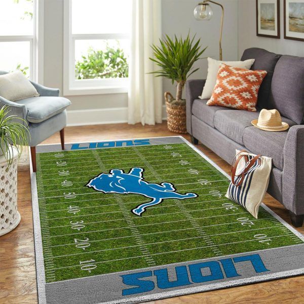 Amazon Detroit Lions Living Room Area Rug