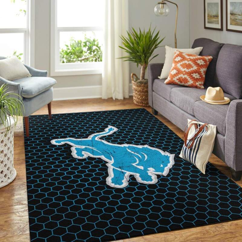 Amazon Detroit Lions Living Room Area Rug