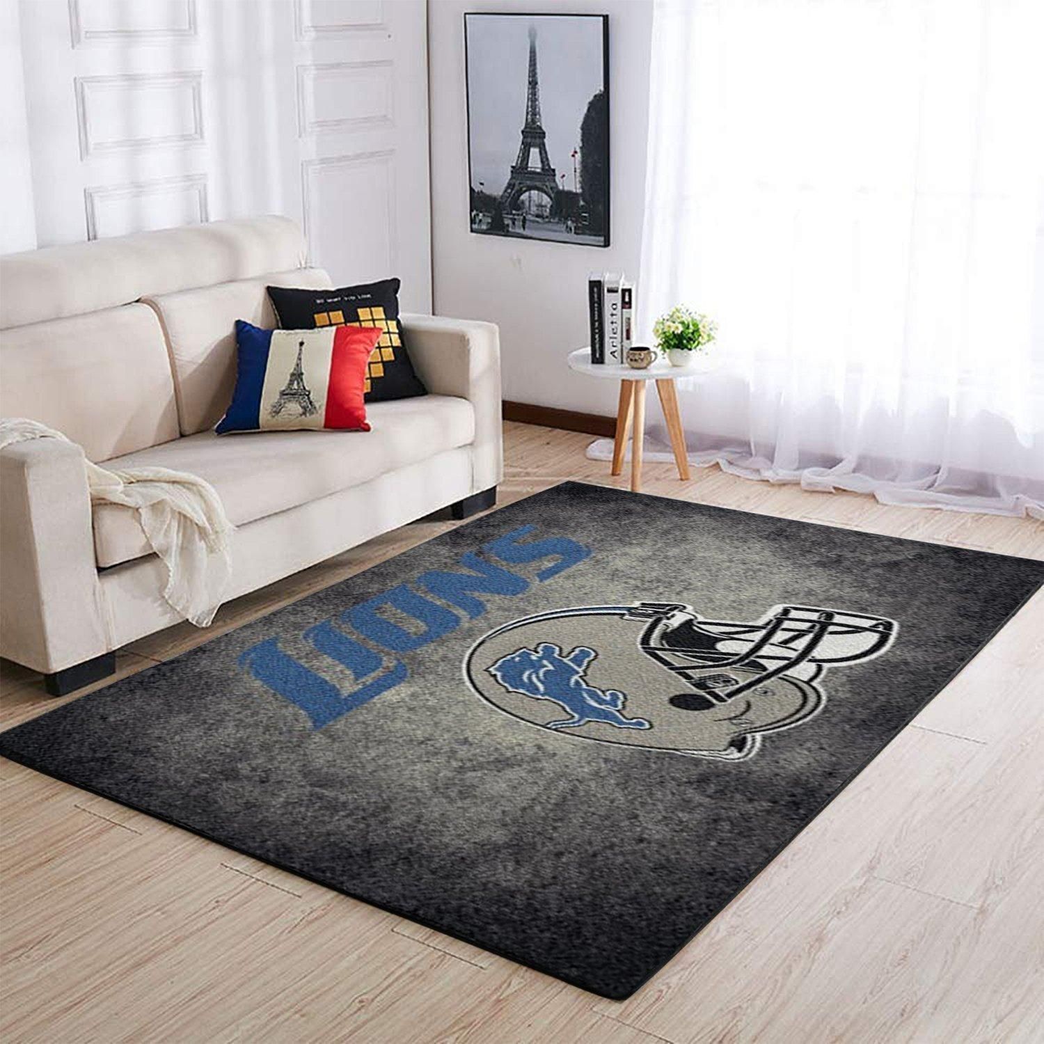 Amazon Detroit Lions Living Room Area Rug