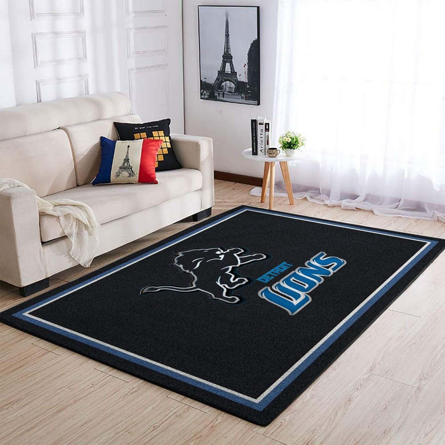 Amazon Detroit Lions Living Room Area Rug