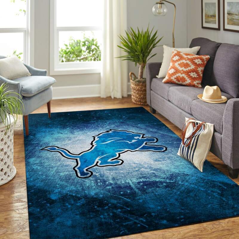 Amazon Detroit Lions Living Room Area Rug