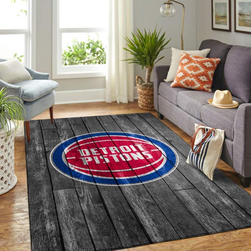 Amazon Detroit Pistons Living Room Area Rug