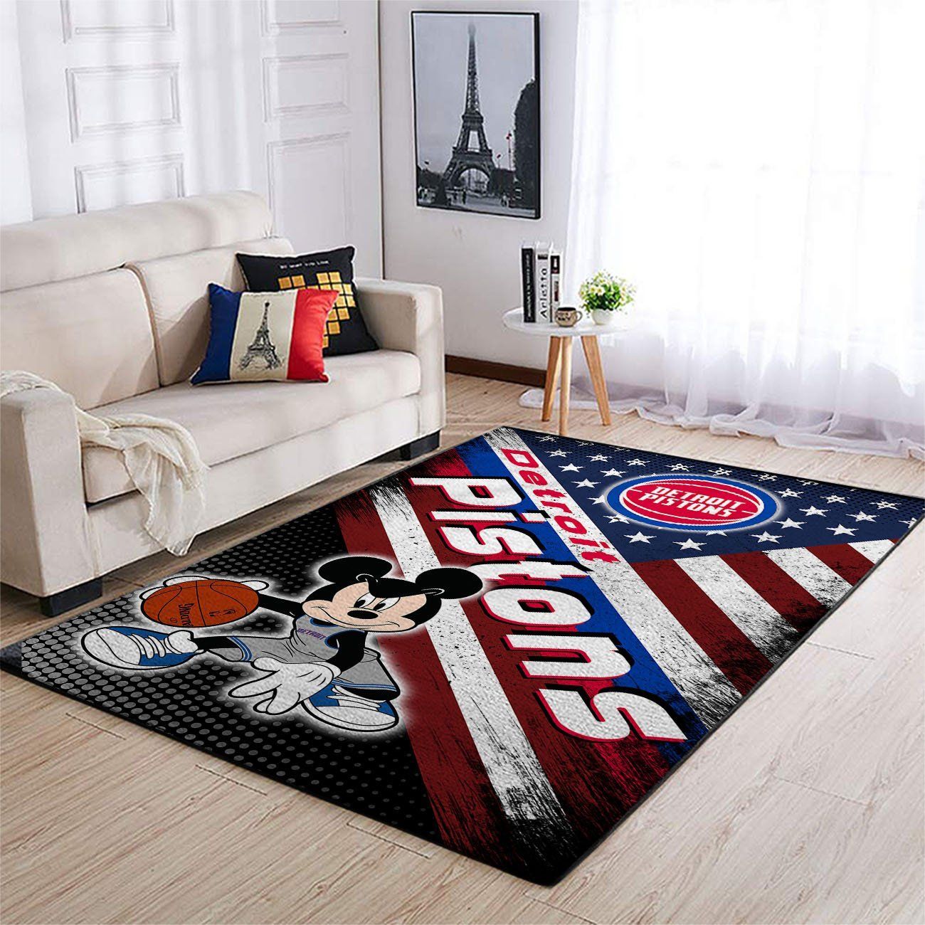 Amazon Detroit Pistons Living Room Area Rug