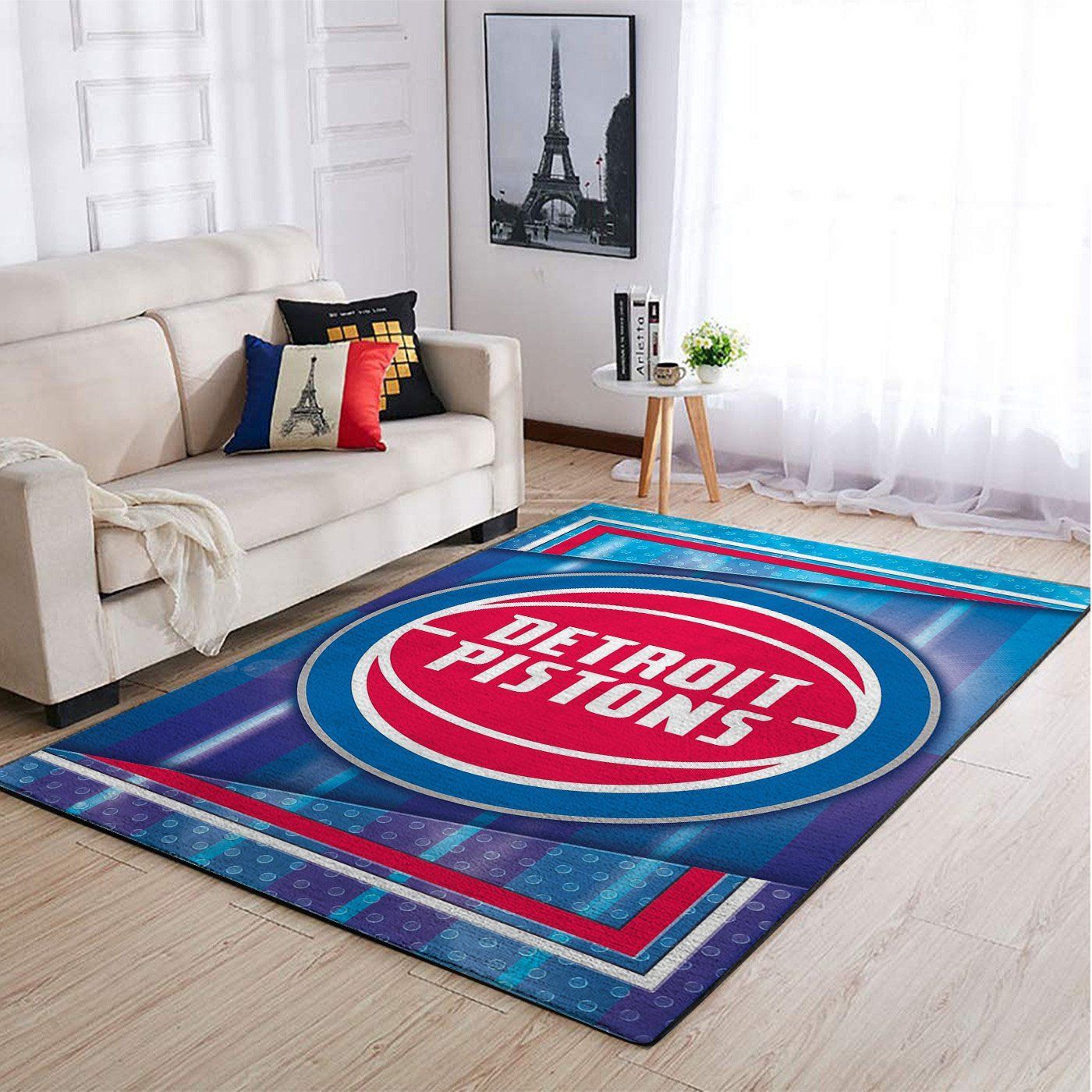 Amazon Detroit Pistons Living Room Area Rug
