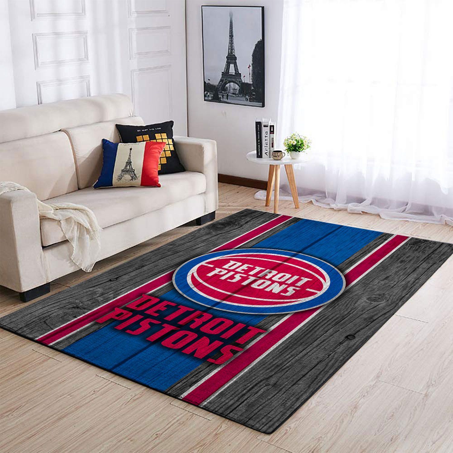 Amazon Detroit Pistons Living Room Area Rug