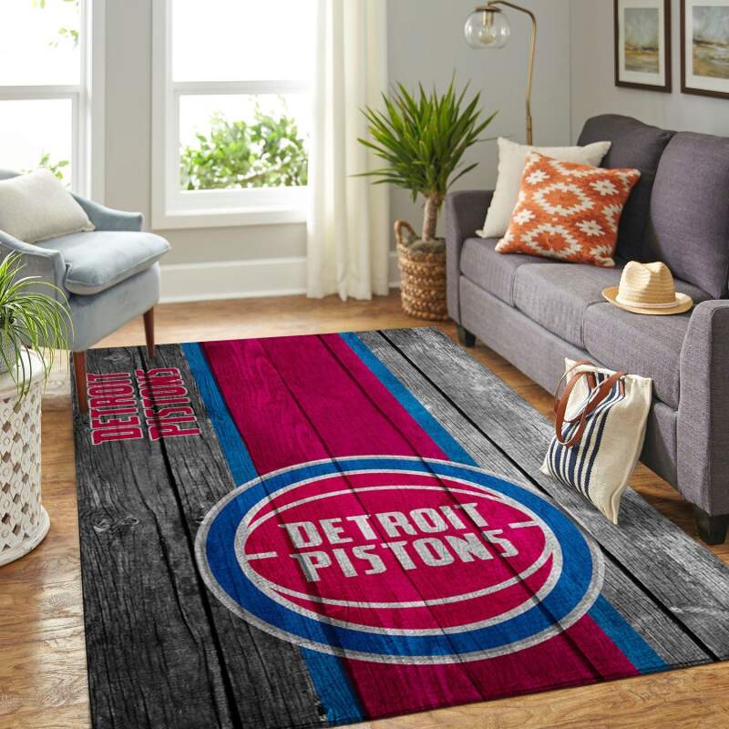 Amazon Detroit Pistons Living Room Area Rug