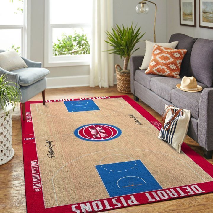 Amazon Detroit Pistons Living Room Area Rug