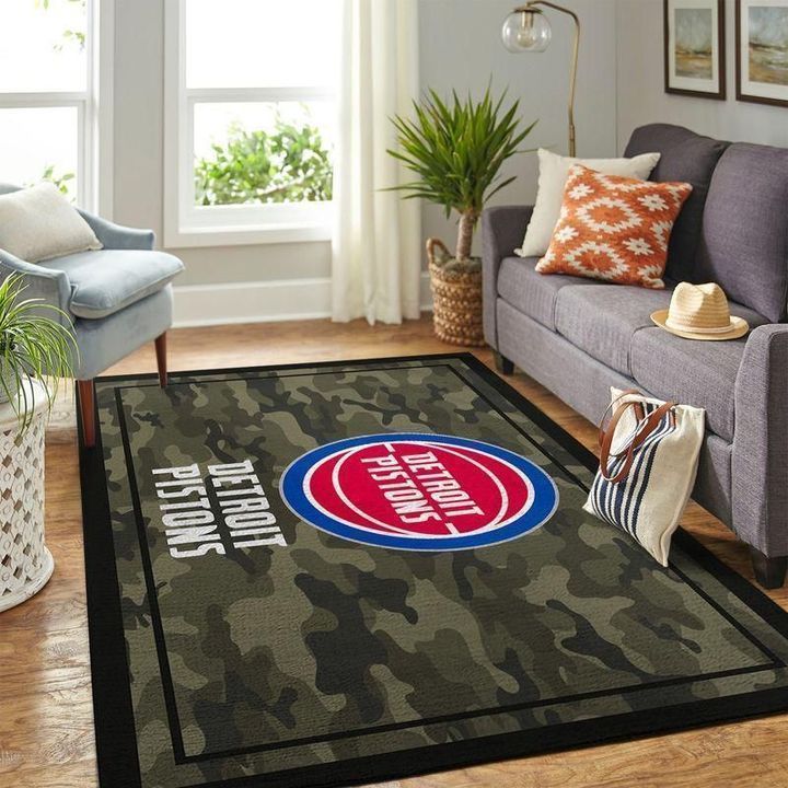 Amazon Detroit Pistons Living Room Area Rug