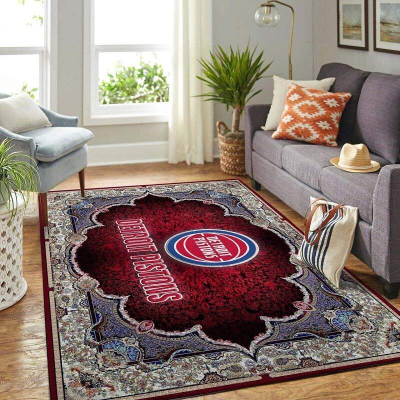Amazon Detroit Pistons Living Room Area Rug