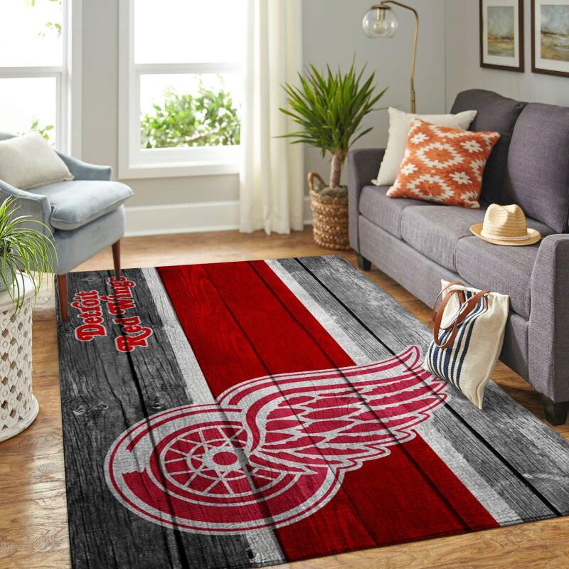 Amazon Detroit Red Wings Living Room Area Rug