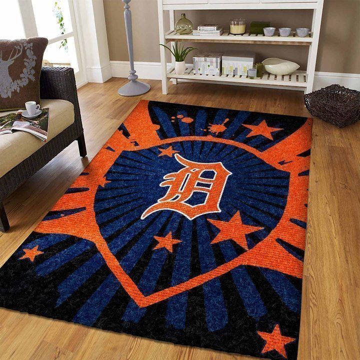 Amazon Detroit Tigers Living Room Area Rug