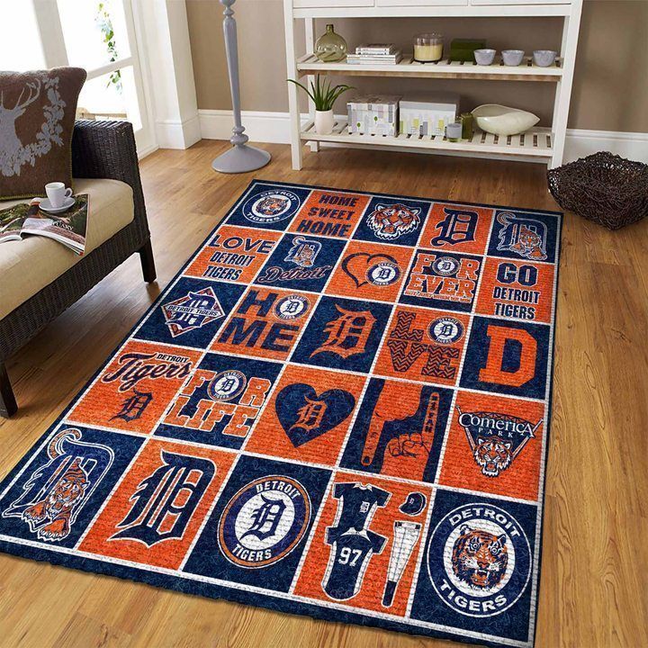 Amazon Detroit Tigers Living Room Area Rug