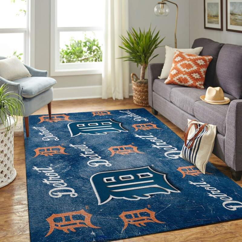 Amazon Detroit Tigers Living Room Area Rug