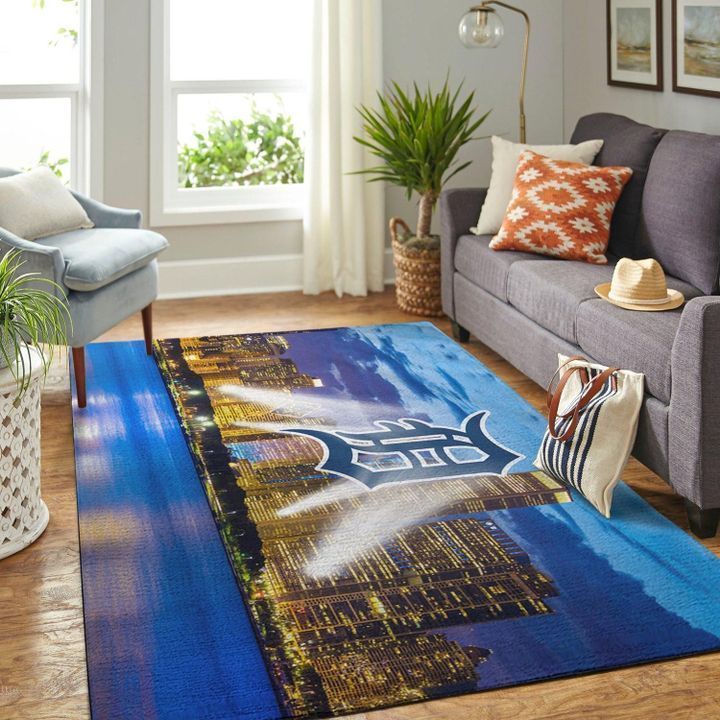 Amazon Detroit Tigers Living Room Area Rug