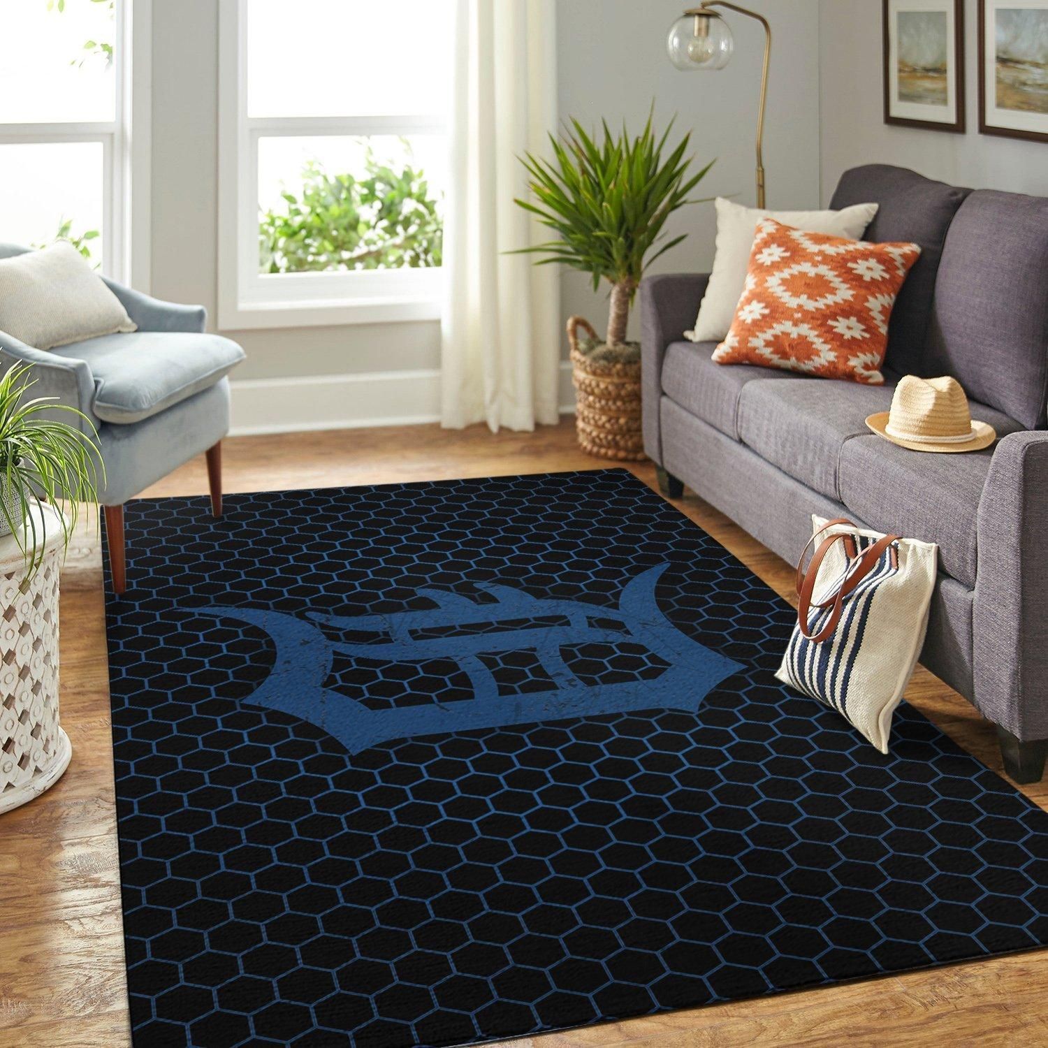 Amazon Detroit Tigers Living Room Area Rug