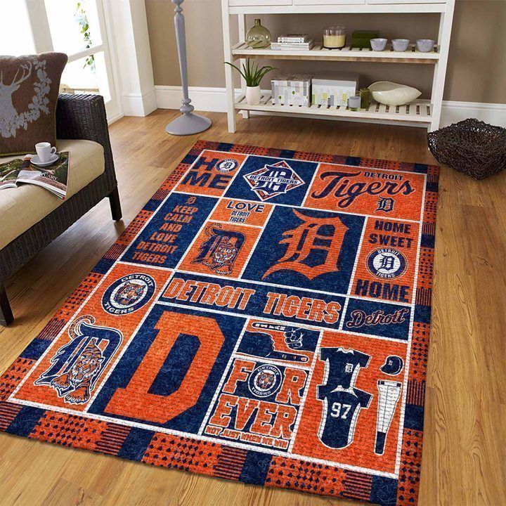 Amazon Detroit Tigers Living Room Area Rug