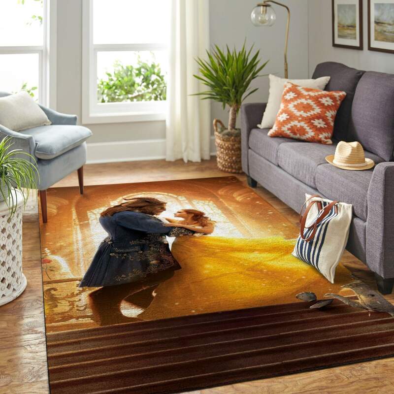 Amazon Disney Beauty And The Beast Living Room Area Rug