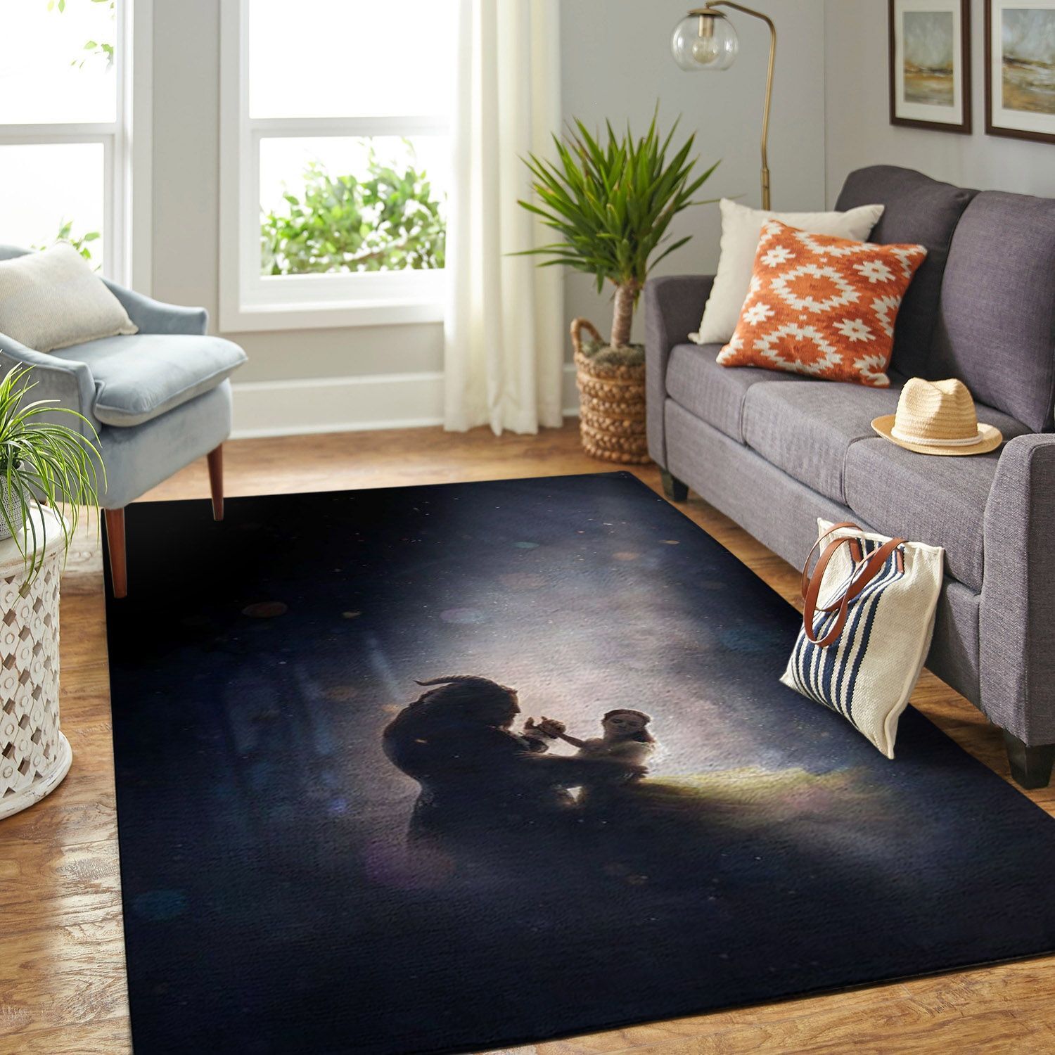 Amazon Disney Beauty And The Beast Living Room Area Rug