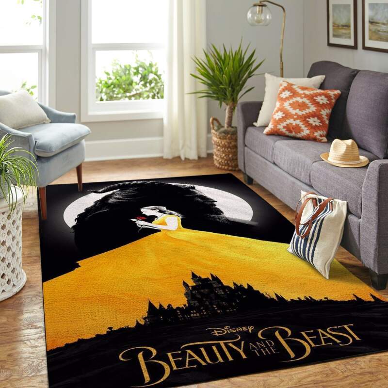 Amazon Disney Beauty And The Beast Living Room Area Rug