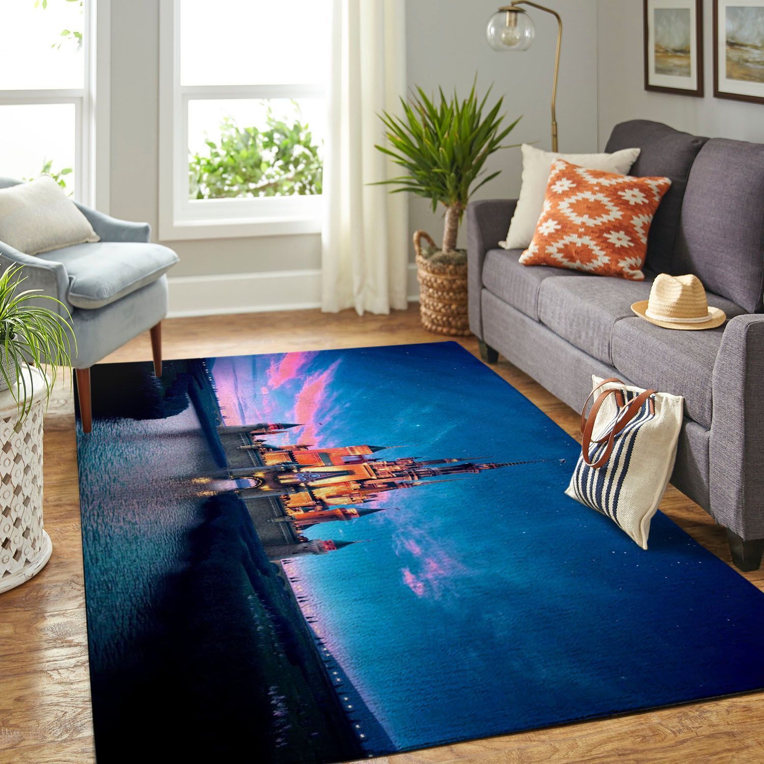 Amazon Disney Castle Living Room Area Rug