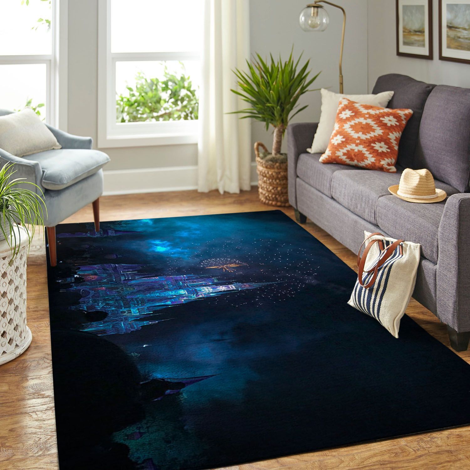 Amazon Disney Castle Living Room Area Rug