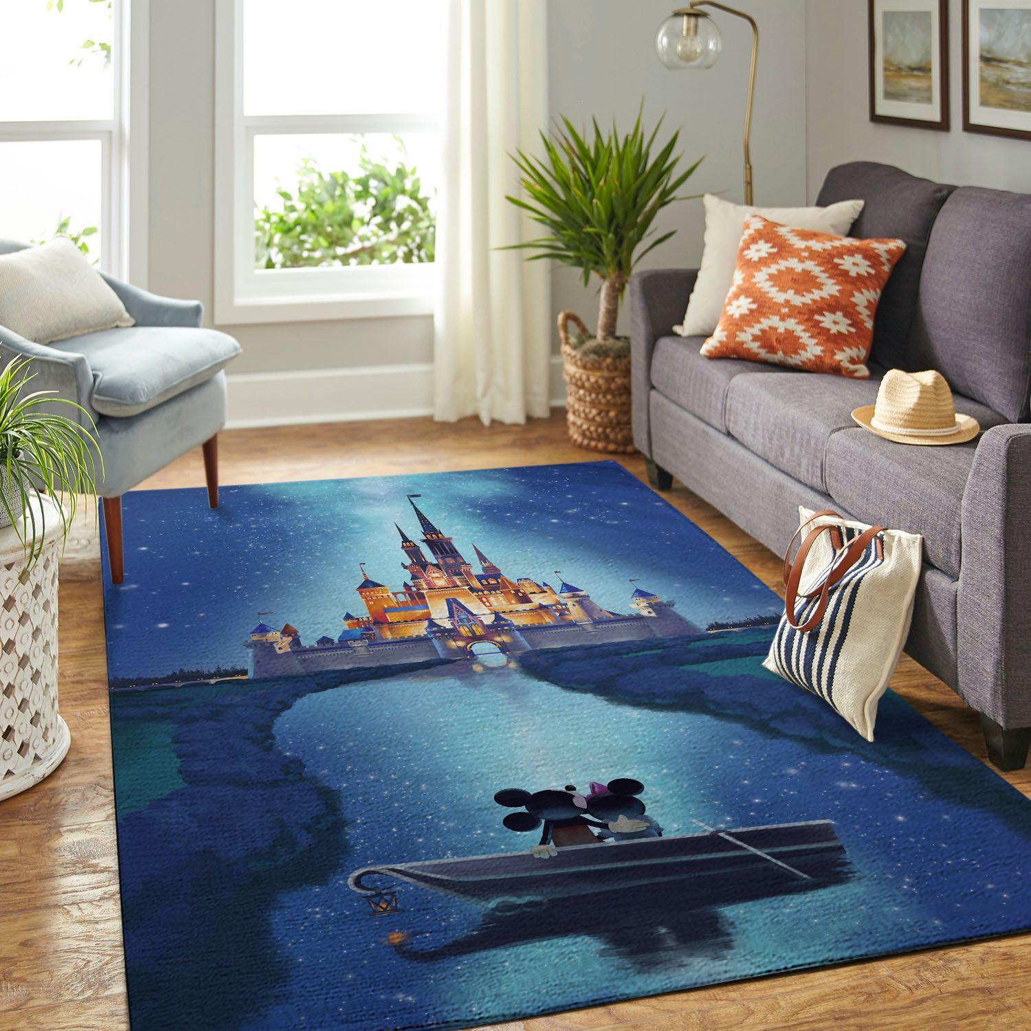 Amazon Disney Castle Living Room Area Rug