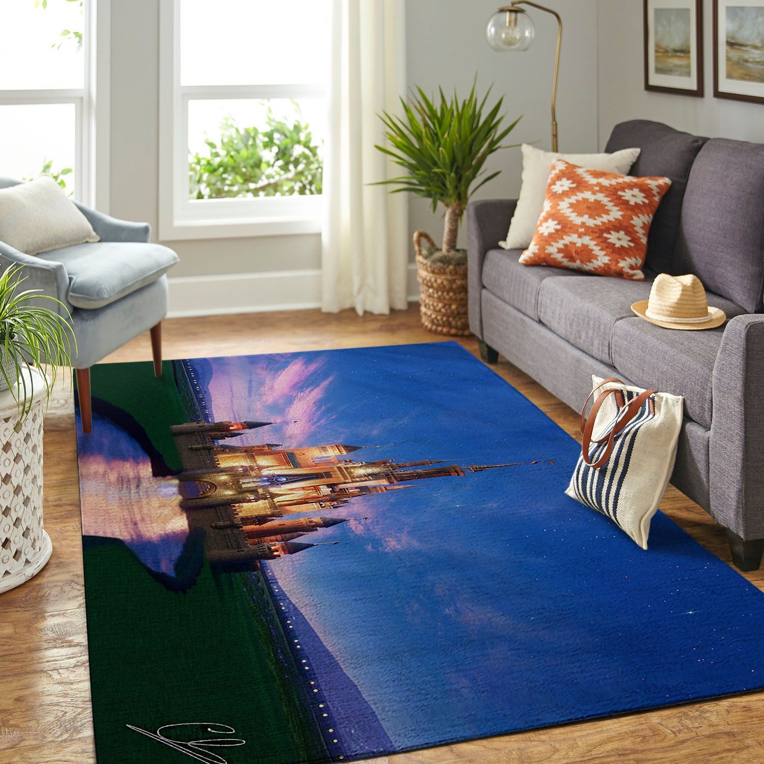 Amazon Disney Castle Living Room Area Rug