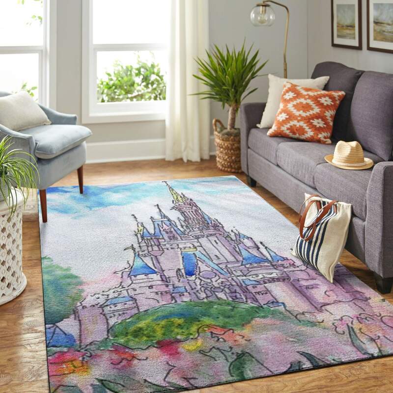 Amazon Disney Castle Living Room Area Rug