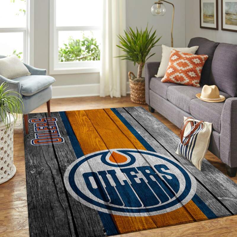 Amazon Edmonton Oilers Living Room Area Rug
