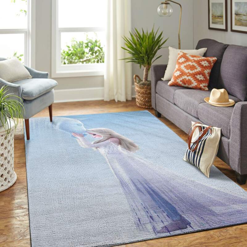 Amazon Elsa Frozen In White Dress Living Room Area Rug