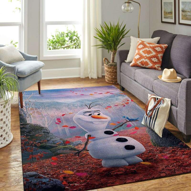 Amazon Frozen Olaf Snowman Living Room Area Rug