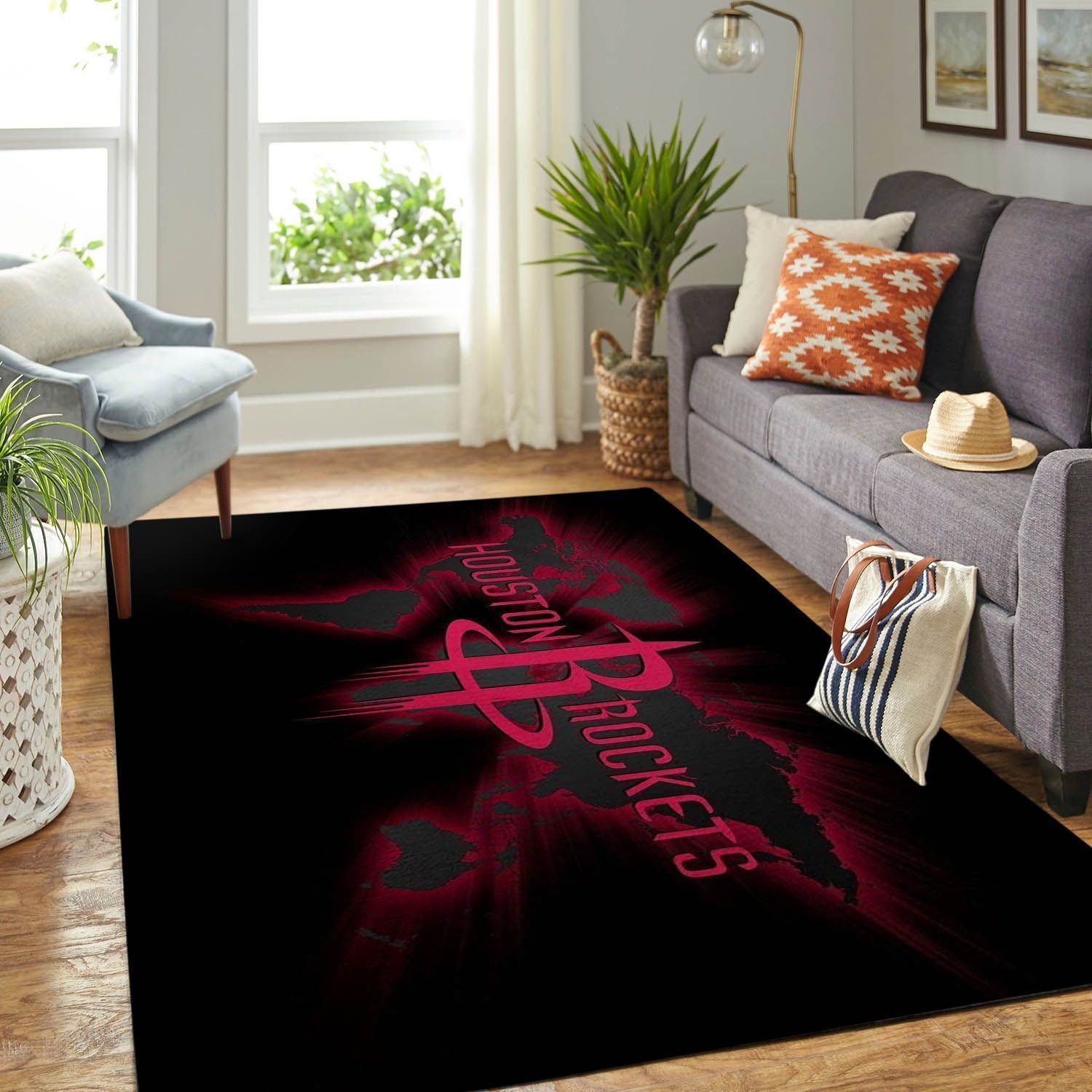 Amazon Houston Rockets Living Room Area Rug