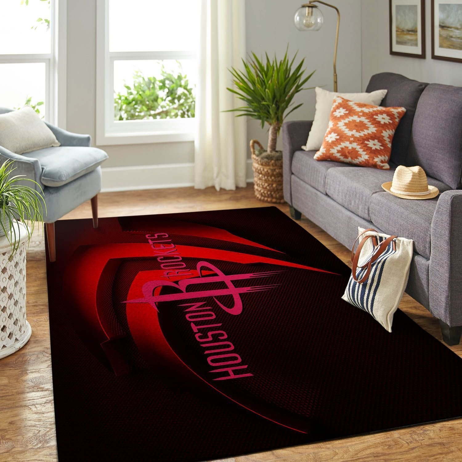 Amazon Houston Rockets Living Room Area Rug