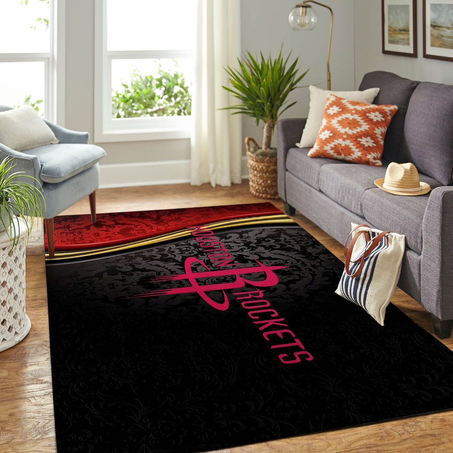 Amazon Houston Rockets Living Room Area Rug