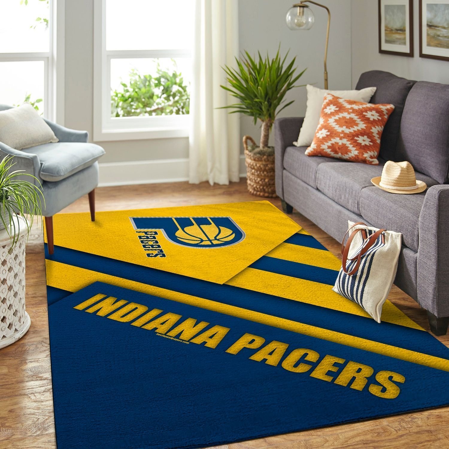 Amazon Indiana Pacers Living Room Area Rug