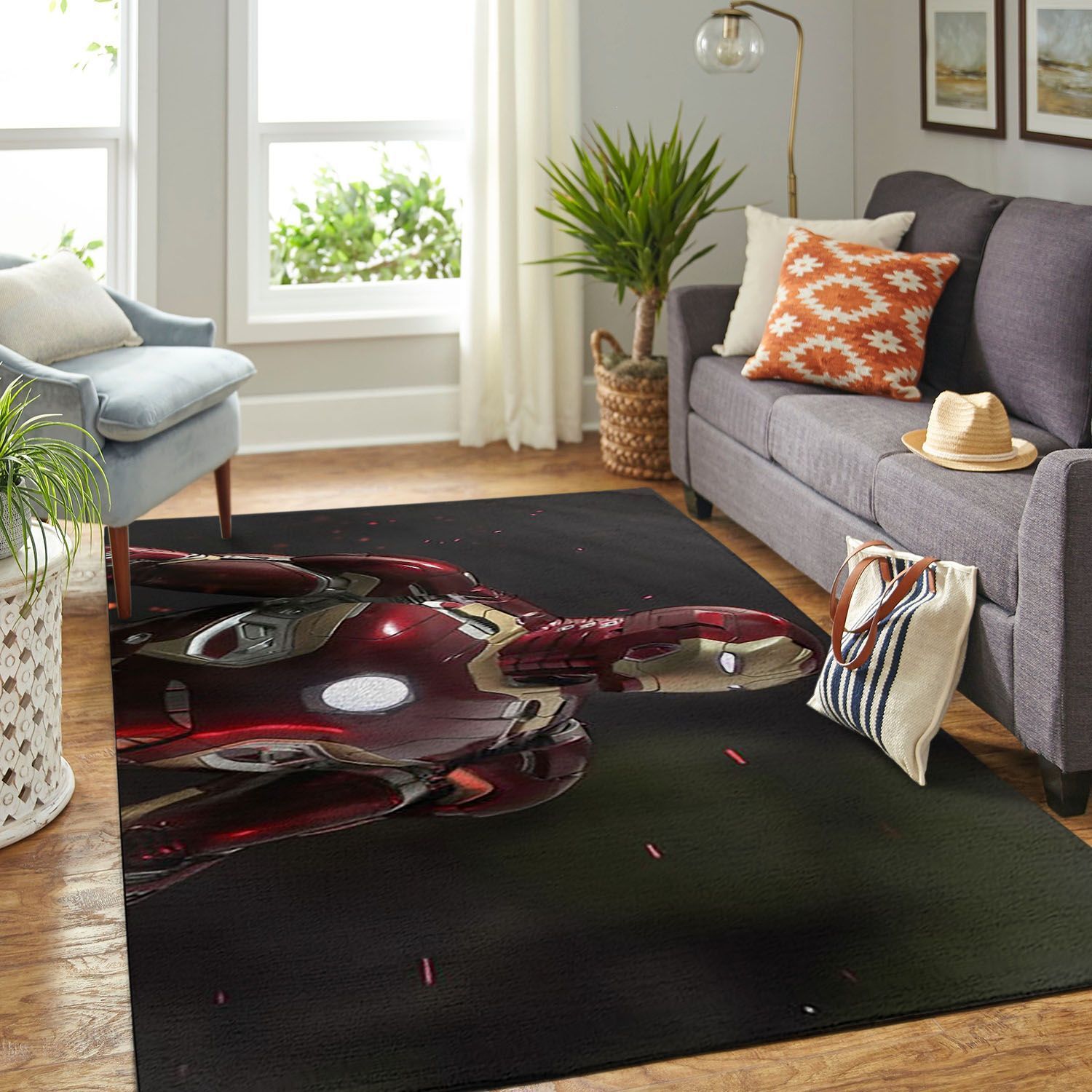 Amazon Iron Man Living Room Area Rug