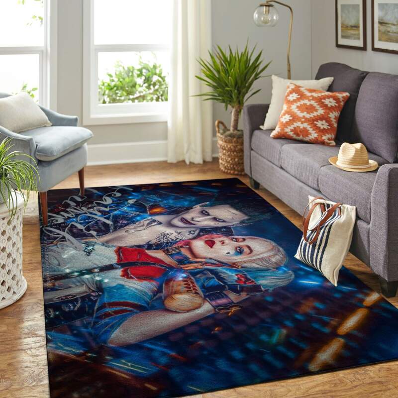 Amazon Joker And Harley Quinn Living Room Area Rug