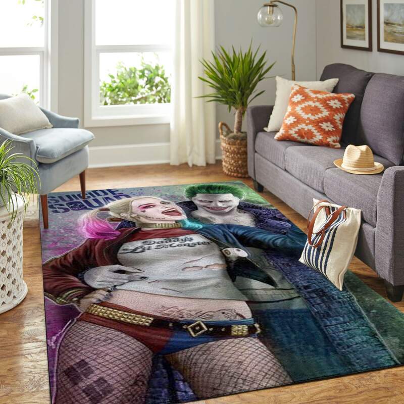 Amazon Joker And Harley Quinn Living Room Area Rug