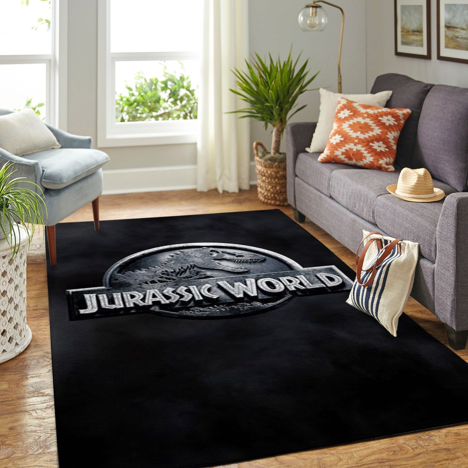 Amazon Jurassic World Movie-ancient Dinosaur Living Room Area Rug
