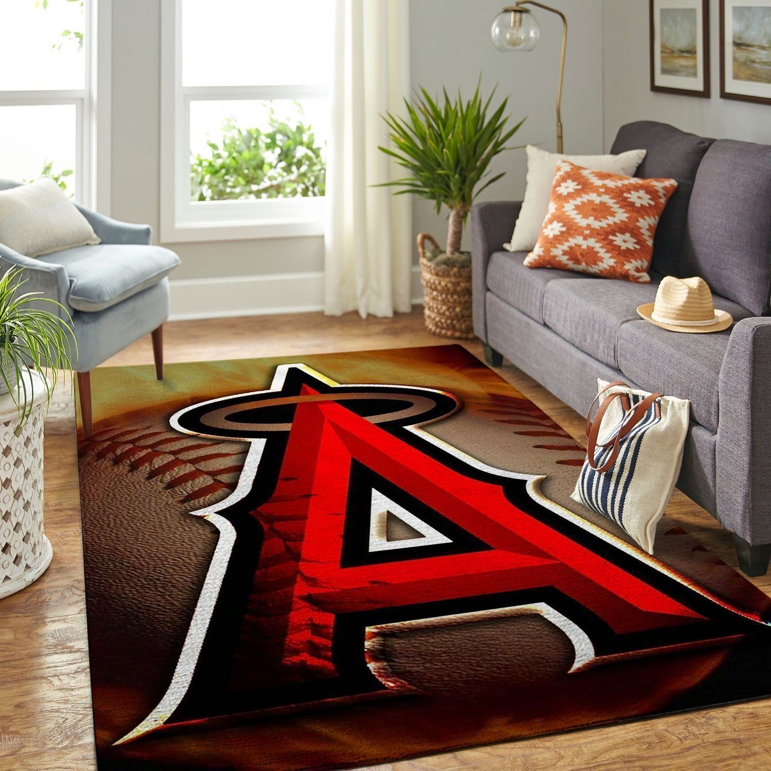 Amazon Los Angeles Angels Living Room Area Rug