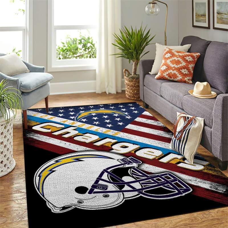 Amazon Los Angeles Chargers Living Room Area Rug