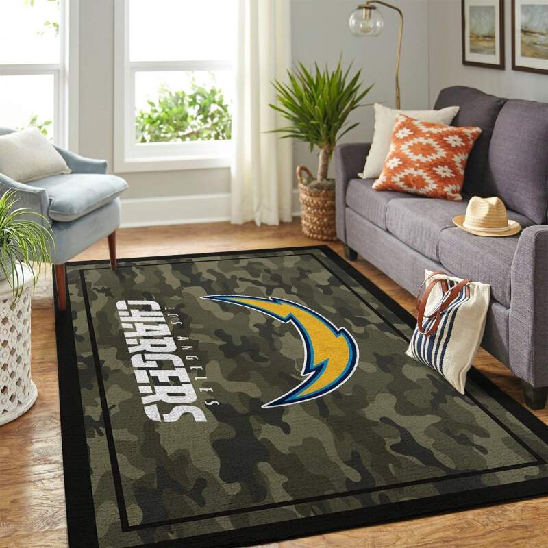Amazon Los Angeles Chargers Living Room Area Rug