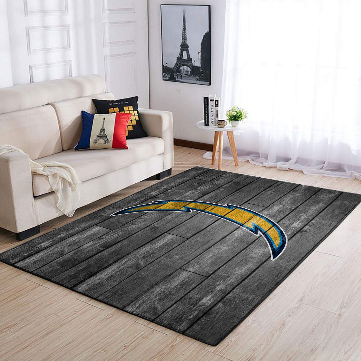 Amazon Los Angeles Chargers Living Room Area Rug
