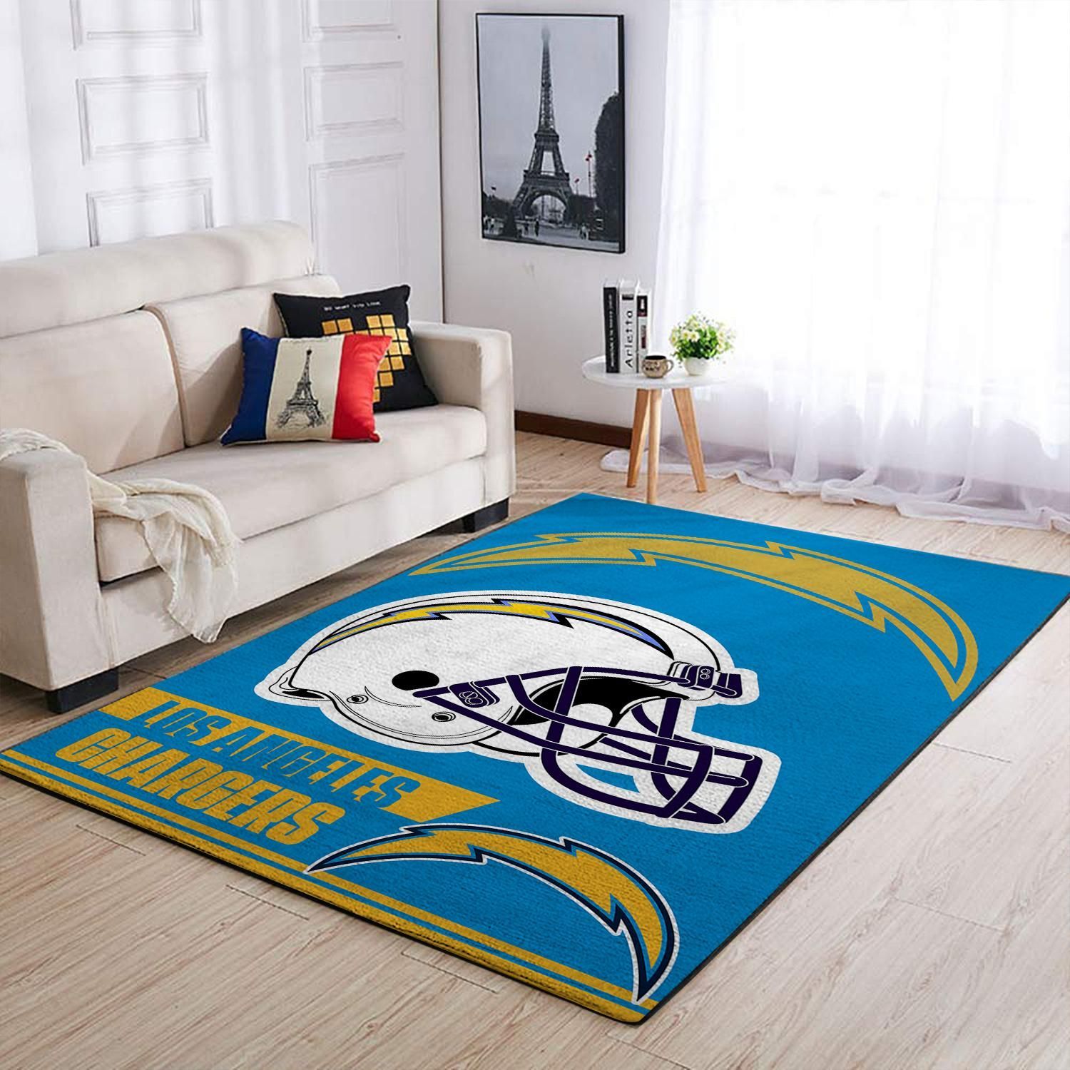Amazon Los Angeles Chargers Living Room Area Rug
