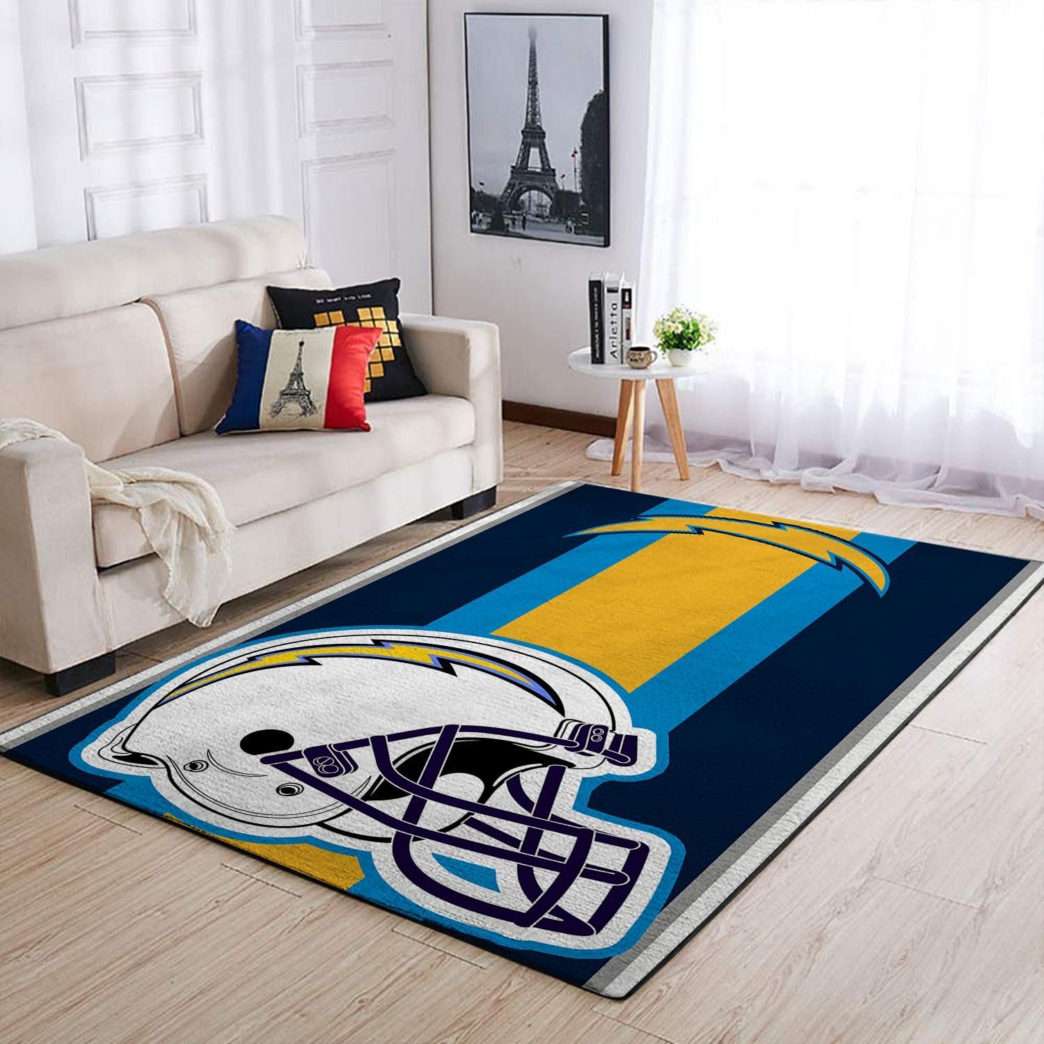 Amazon Los Angeles Chargers Living Room Area Rug