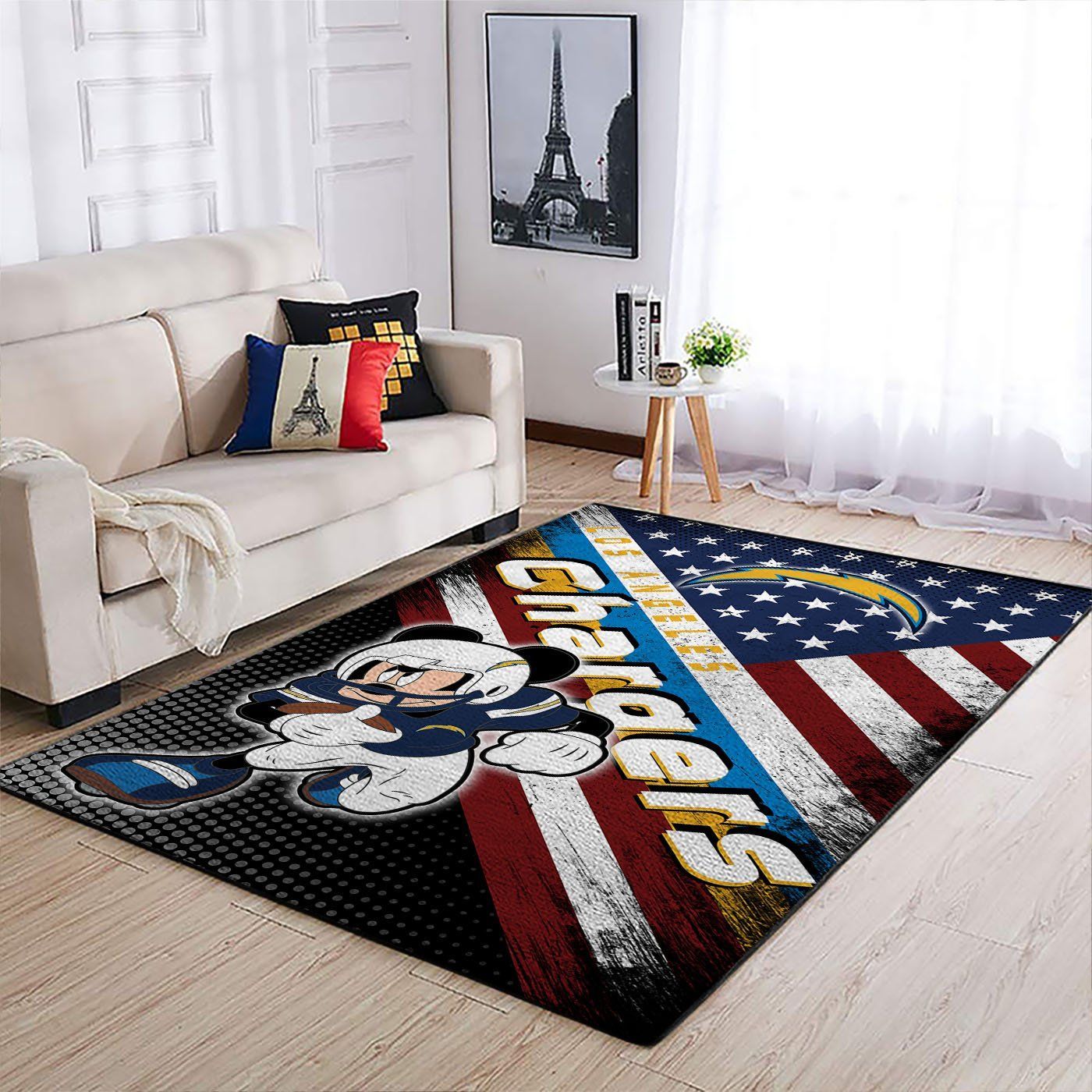 Amazon Los Angeles Chargers Living Room Area Rug