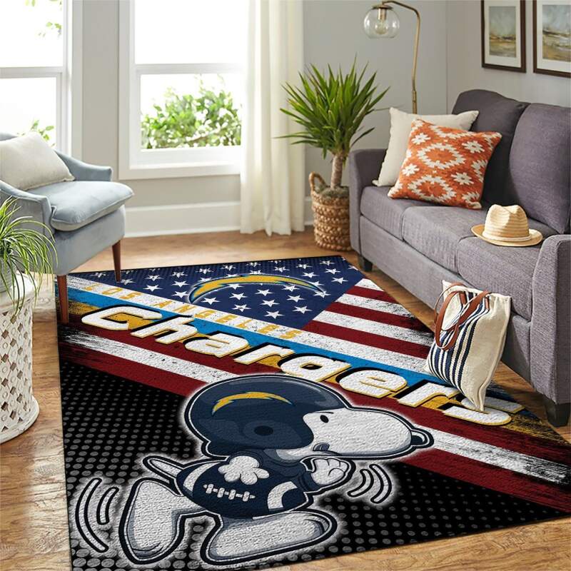 Amazon Los Angeles Chargers Living Room Area Rug