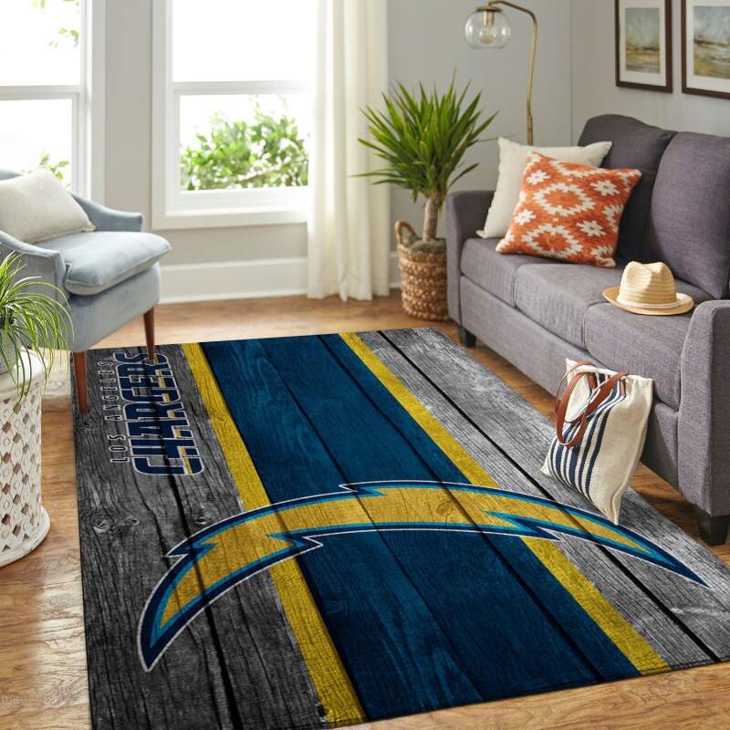 Amazon Los Angeles Chargers Living Room Area Rug